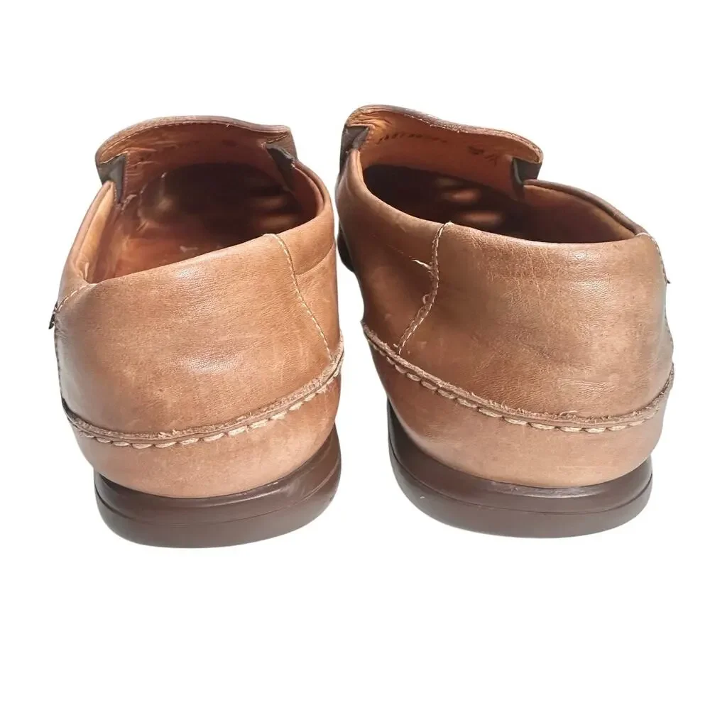 Mephisto | Men | Cool-Air Whiskey Brown Genuine Leather Slip-On Loafers | 11.5